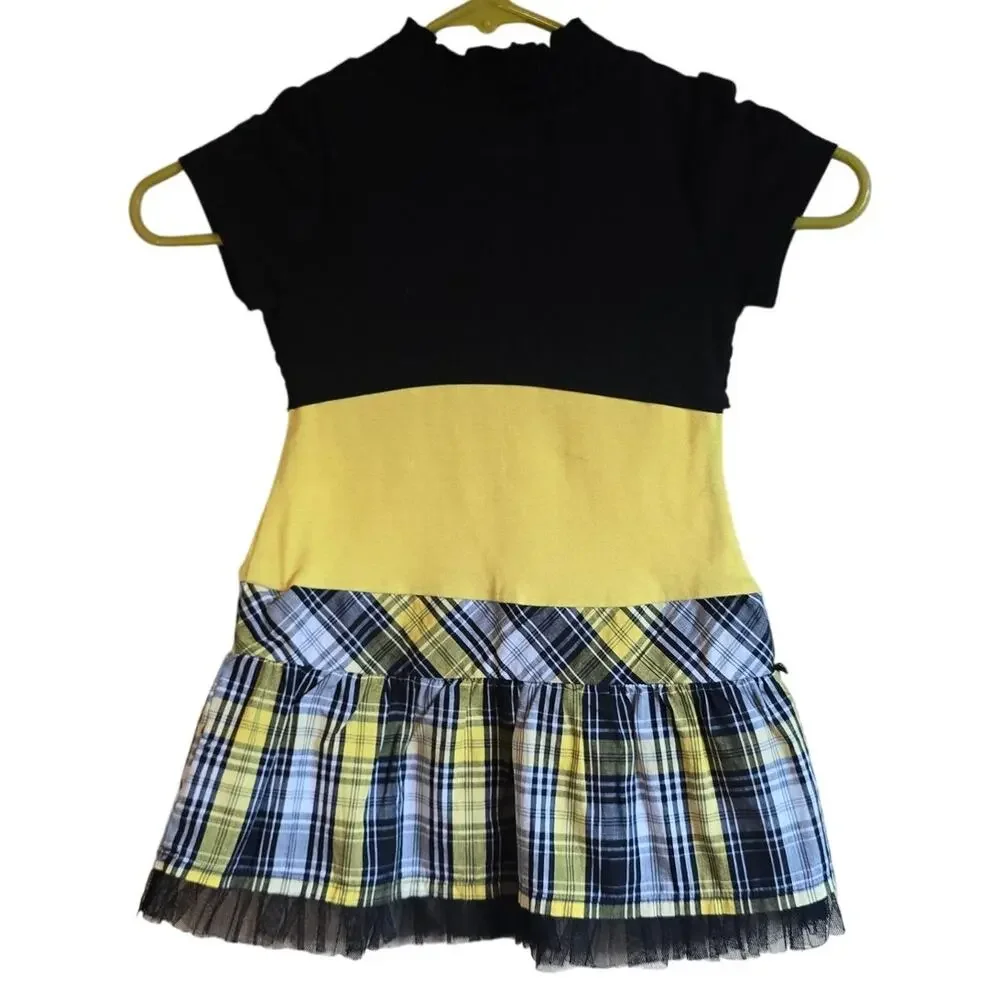 Y2k Tempted girls plaid butterfly dress size girls 5